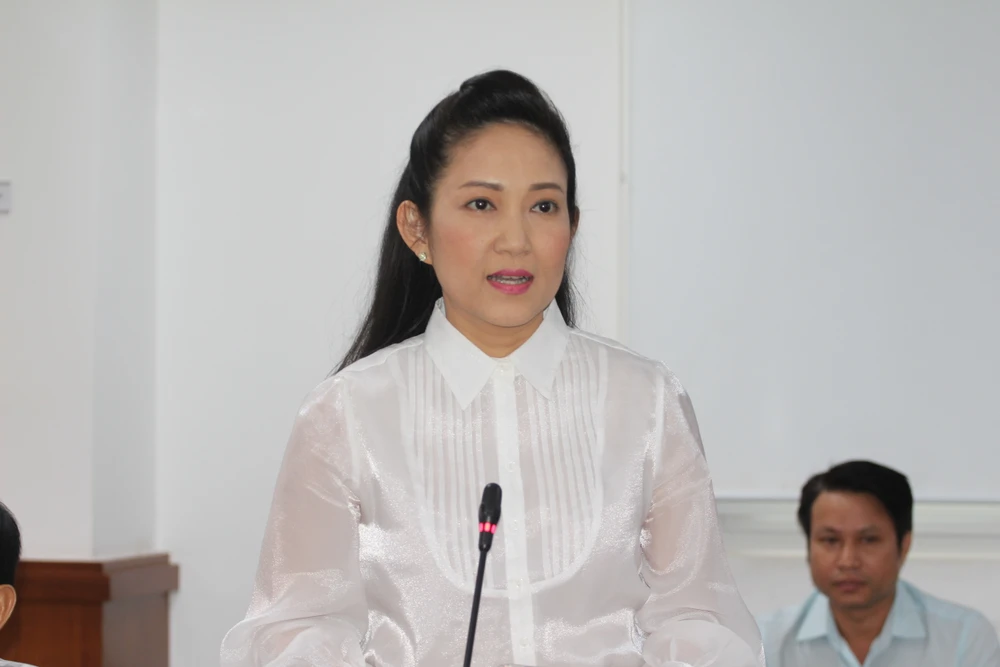 Bà Nguyễn Thị Thanh Thúy, Phó Giám đốc Sở VH&TT TP.HCM đã có thông tin về Đề án Phát triển công nghiệp văn hóa TP.HCM đến năm 2030. Ảnh: THÀNH NHÂN Đề án Phát triển công nghiệp văn hóa TP.HCM