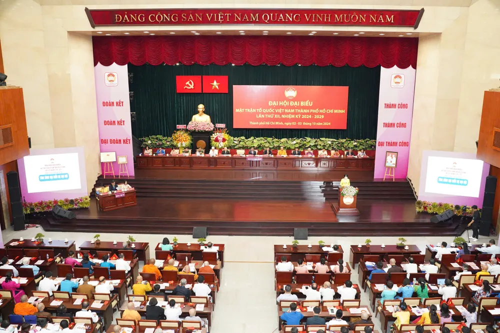 Khai mạc Đại hội MTTQ Việt Nam TP.HCM lần thứ XII: Khẳng định tình dân tộc, nghĩa đồng bào