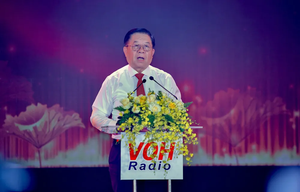 Ông Nguyễn Trọng Nghĩa, Trưởng Ban Tuyên giáo Trung ương, phát biểu tại buổi giao lưu. Ảnh: NGUYỆT NHI phong-cach-ho-chi-minh-7.jpg