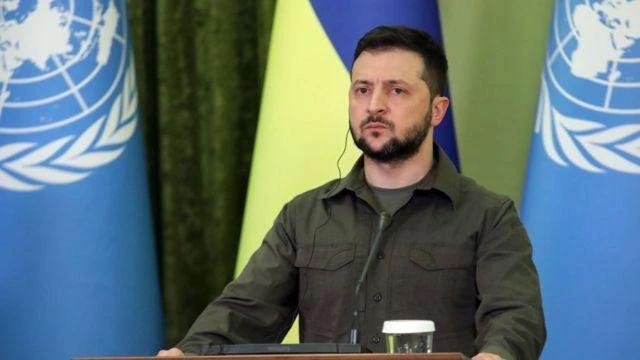 Tổng thống Ukraine - ông Volodymyr Zelensky. ẢNH: AFP