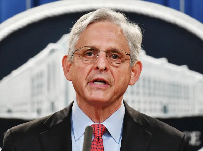 Bộ trưởng Tư pháp Mỹ - ông Merrick Garland. ẢNH: GETTY IMAGES