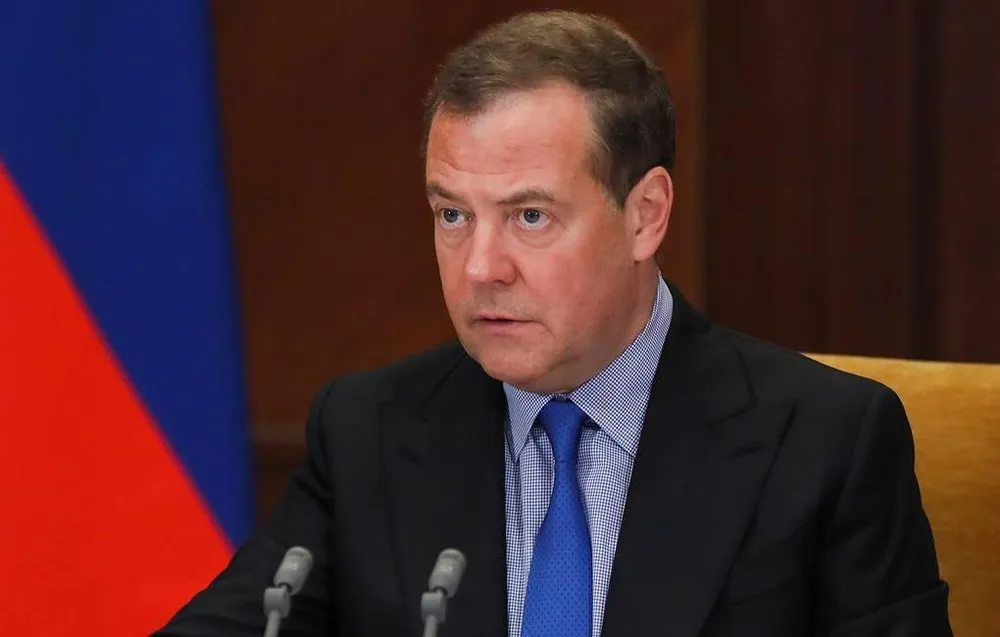 Phó chủ tịch Hội đồng An ninh Nga - ông Dmitry Medvedev. ẢNH: TASS Phó chủ tịch Hội đồng An ninh Nga - ông Dmitry Medvedev. ẢNH: TASS