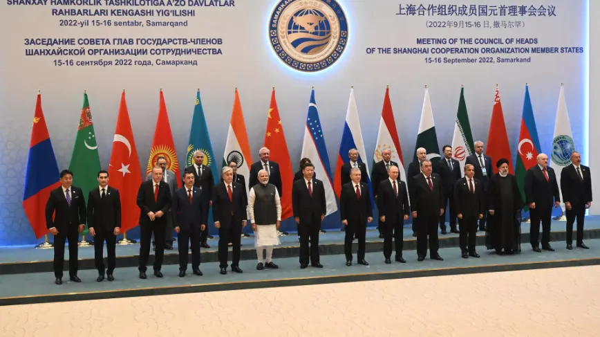 Hội nghị thượng đỉnh Tổ chức Hợp tác Thượng Hải (SCO) diễn ra tại Uzbekistan hồi tháng 9. ẢNH: SPUTNIK