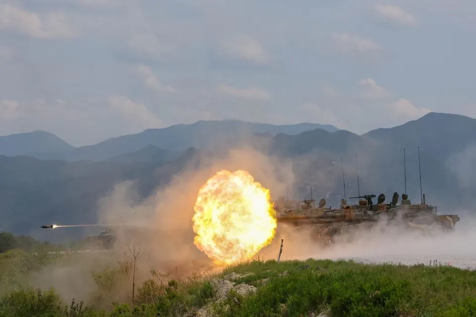 Xe tăng K2. Ảnh: REUTERS