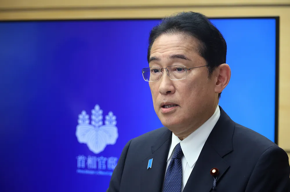 Thủ tướng Nhật Fumio Kishida trả lời phỏng vấn hôm 24-8 tại Tokyo (Nhật). Ảnh: AFP