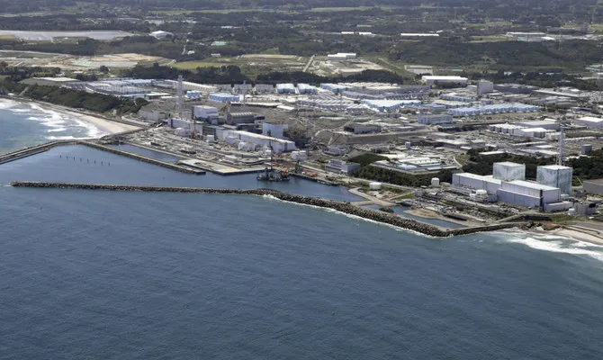 Nhà máy điện hạt nhân Fukushima Daiichi ở Fukushima (miền bắc Nhật) - nơi xả nước thải phóng xạ ra Thái Bình Dương. Ảnh: AP Nhà máy điện hạt nhân Fukushima Daiichi ở Fukushima (miền bắc Nhật) - nơi xả nước thải phóng xạ ra Thái Bình Dương. Ảnh: AP