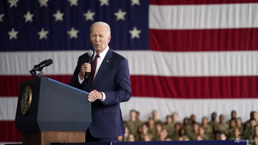 Tổng thống Mỹ Joe Biden phát biểu trong lễ tưởng niệm các nạn nhân thiệt mạng trong vụ khủng bố ngày 11-9-2001, tại căn cứ quân sự Elmendorf-Richardson, bang Alaska (Mỹ). Ảnh: AP