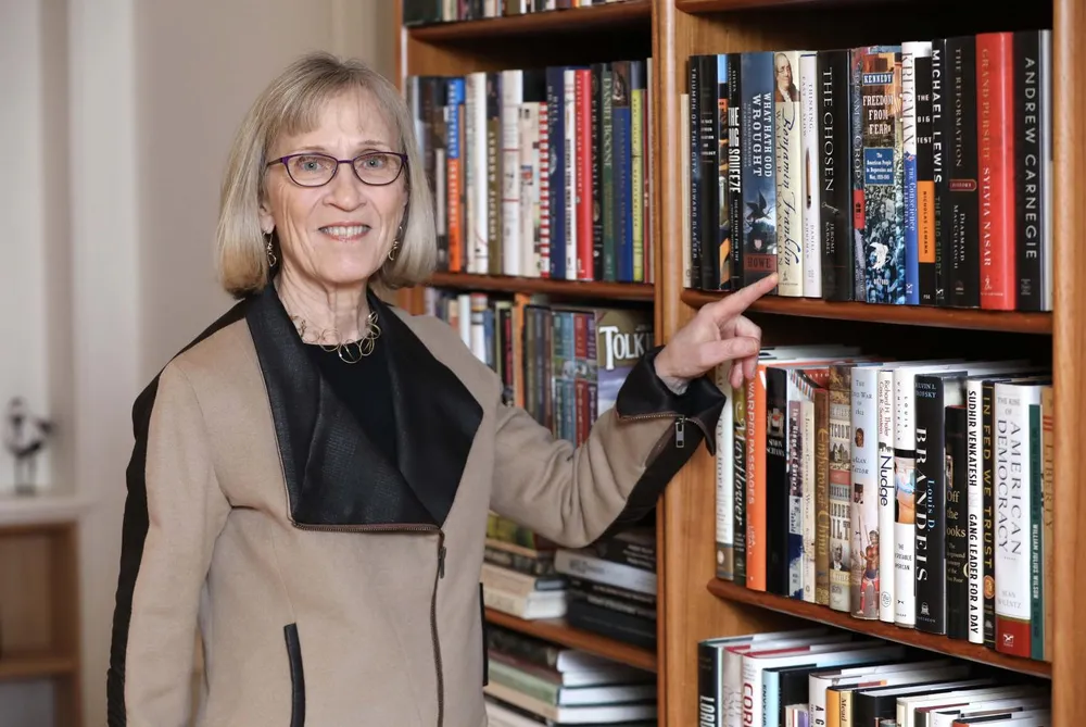 Nhà kinh tế học Claudia Goldin - người đoạt giải Nobel Kinh tế 2023. Ảnh: BBVA FOUNDATION 196603_web.jpg