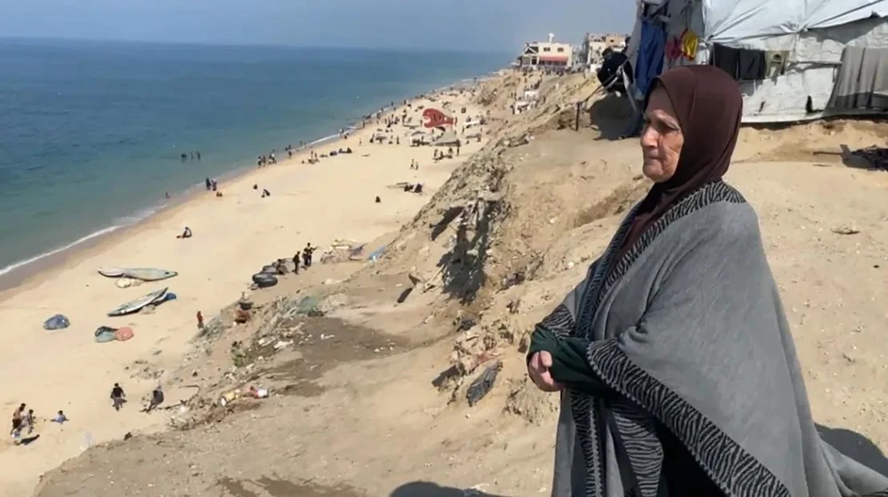 Bà Um Ihab. Ảnh: CNN nguoi-gia-o-Gaza.webp