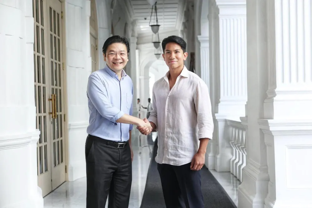 Ông Lawrence Wong (trái) cùng Hoàng tử Brunei Abdul Mateen. Ảnh: X adb8dffb-292b-4e6d-ae94-ab390d10eb71_8f53a9eb.webp