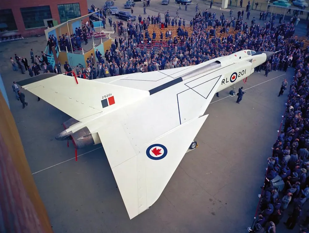 Ảnh máy bay Avro Arrow được thiết kế theo hình tam giác. Ảnh: DND IMAGE arrow-25201-rcaf-pcn-215-b-20240626202555081.webp