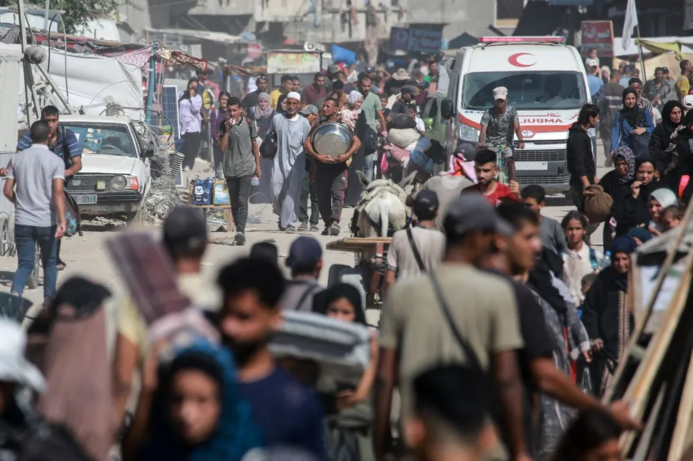 Không gian sống của người dân Gaza ngày càng bị thu hẹp. Ảnh: THE WALL STREET JOURNAL Không gian sống của người dân Gaza ngày càng bị thu hẹp. Ảnh: THE WALL STREET JOURNAL