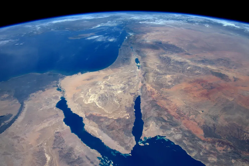 Khu vực bán đảo Sinai và các vùng lân cận. Ảnh: GETTY IMAGES Kế hoạch gây tranh cãi nhằm phủ xanh sa mạc