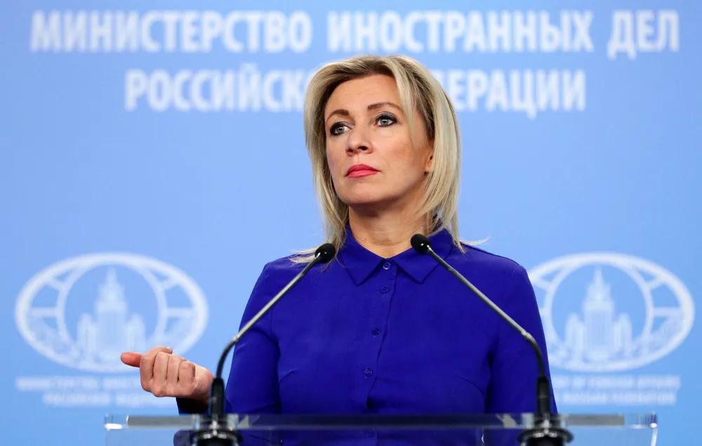 Người phát ngôn Bộ Ngoại giao Nga Maria Zakharova. Ảnh: TASS Nga đáp trả tuyên bố về bán đảo Crimea.png