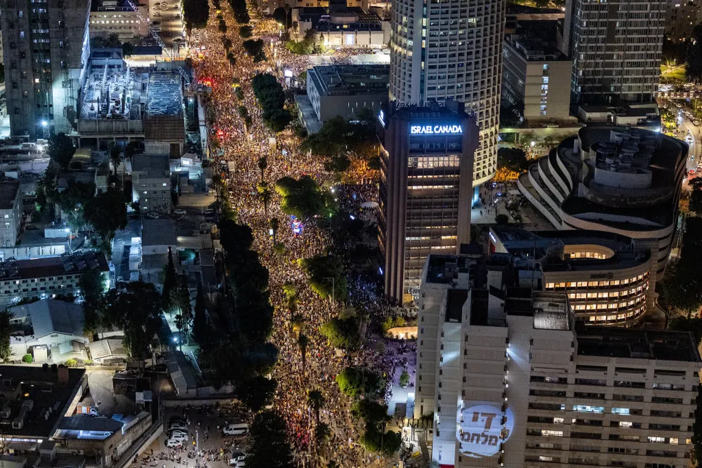 người biểu tình, chấm dứt xung đột ở Dải Gaza, thả con tin, Dải Gaza, xung đột Israel-Hamas 2.jpg