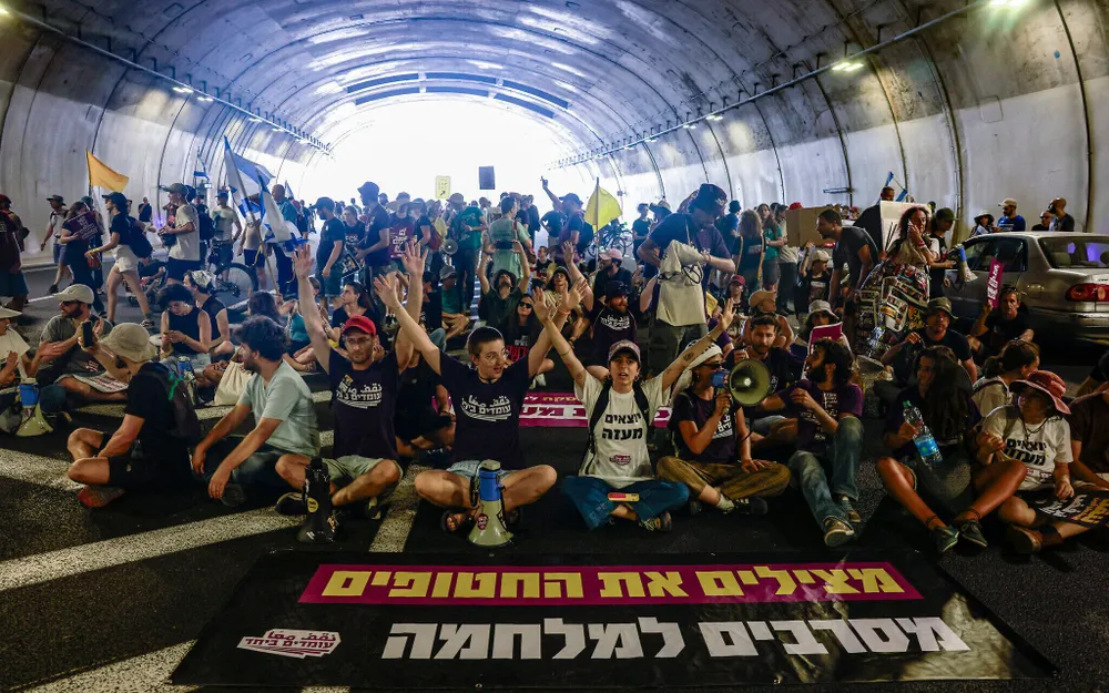 người biểu tình, chấm dứt xung đột ở Dải Gaza, thả con tin, Dải Gaza, xung đột Israel-Hamas .jpg