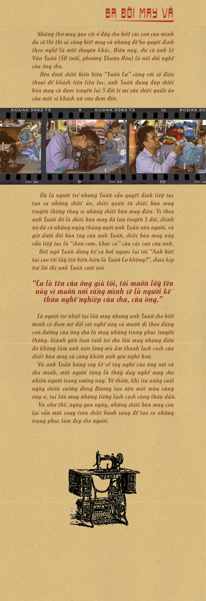 Nốt trầm ở lầu may Đông Ba ảnh 11