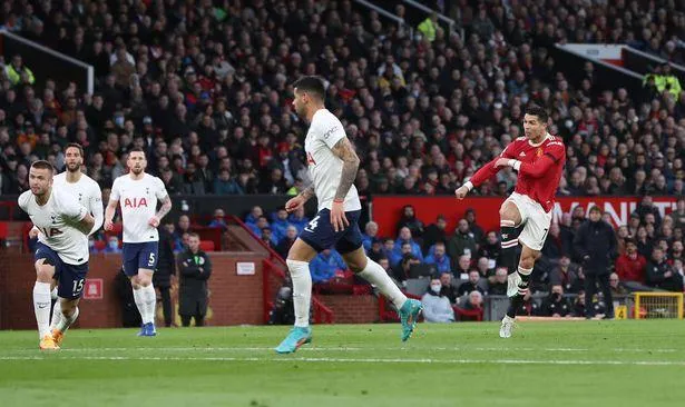 Ronaldo đã ghi một hat trick trong cuộc đối đầu với Tottenham hồi tháng trước. Ảnh: CGI.