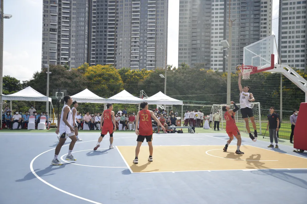 CLB bóng rổ Saigon Heat thi đấu biểu diễn. Ảnh: ANH PHƯƠNG. CLB bóng rổ Saigon Heat thi đấu biểu diễn. Ảnh: ANH PHƯƠNG.