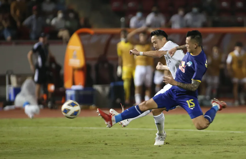 HA Gia Lai có một trận đấu hay khi chạm trán đối thủ mạnh Yokohama ở lượt đi thua nhẹ 1-2. Ảnh: ANH PHƯƠNG.