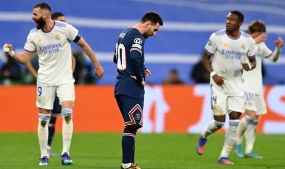 Trong cuộc đối đầu tay đôi, Benzema lập cú hat trick, Messi thì không. Ảnh: CGI.