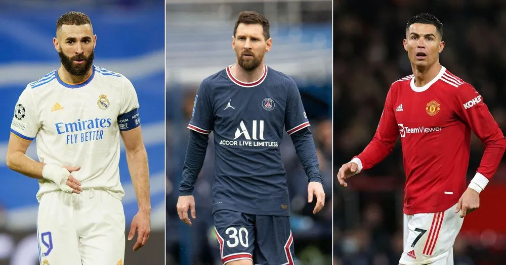 Messi và Ronaldo đã chia nhau 12 Quả bóng vàng trong 13 năm, nhưng lần này có thể sẽ thuộc về Benzema. Ảnh: CGI. Messi và Ronaldo đã chia nhau 12 Quả bóng vàng trong 13 năm, nhưng lần này có thể sẽ thuộc về Benzema. Ảnh: CGI.