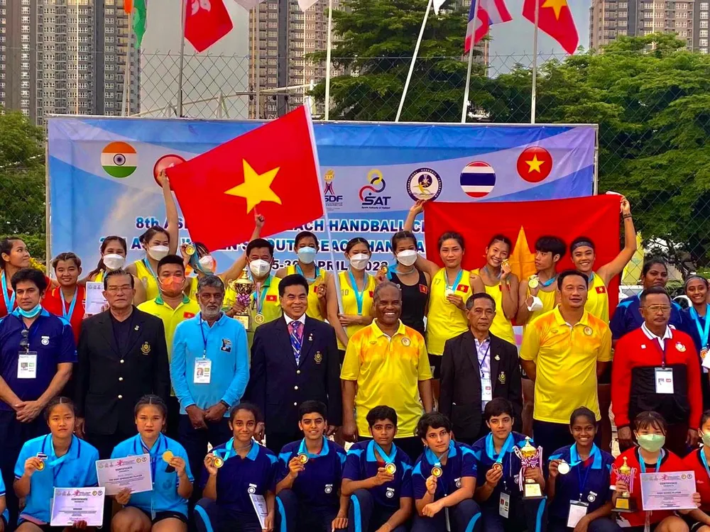 Chủ nhà Thái Lan rất tự tin như hồi năm 2017 từng qua mặt Việt Nam nhưng không ngờ bị đánh bại ở giải vô địch bóng ném bãi biển nữ châu Á 2022.