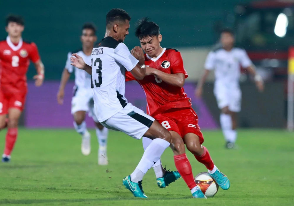 U-23 Indonesia vượt qua U-23 Đông Timor 4-1 sau cú ngã ngựa 0-3 trận ra quân trước chủ nhà Việt Nam. Ảnh: ANH PHƯƠNG.