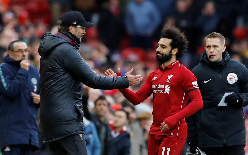 HLV Klopp cho biết ông phải thay Salah ra sân để không bị ảnh hưởng bởi chấn thương. Ảnh: CGI.