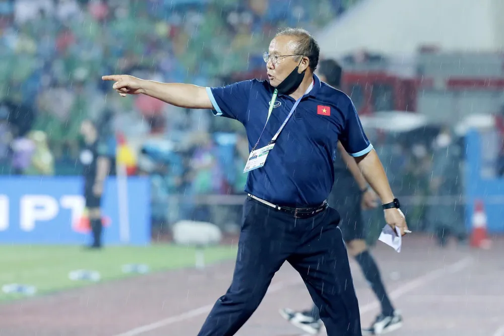 HLV Park Hang-seo sẽ không cho Thái Lan soán ngôi vô địch SEA Games của các học trò. Ảnh: ANH PHƯƠNG.