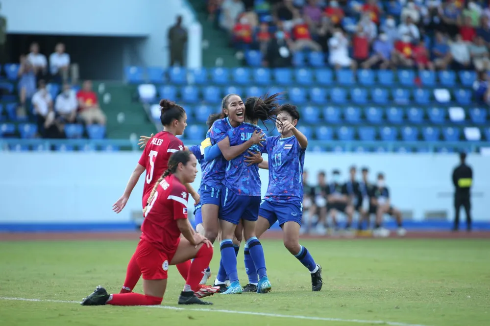 Tuyển nữ Thái Lan là đối thủ đáng gờm của chủ nhà Việt Nam ở trận cuối cùng SEA Games 31. Ảnh: ANH DUY.