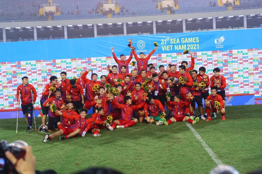 Nhiều cầu thủ U-23 Việt Nam vừa vô địch SEA Games 31 có tên trong danh sách của tân HLV Gong Oh-kyun tham dự vòng chung kết U-23 châu Á vào đầu tháng 6. Ảnh: ANH DUY.