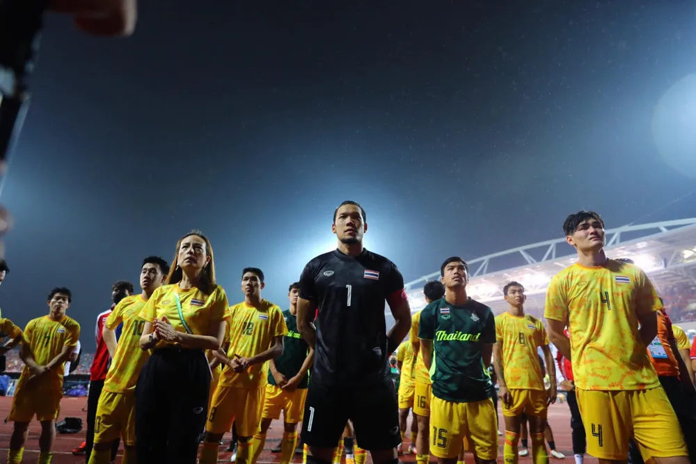 Ông thầy của Thái Lan tự hào về các học trò của mình ở SEA Games 31. Ảnh: ANH DUY.