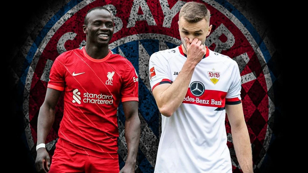 Ông lớn nước Đức muốn tậu hai chân sút Mane và Kalajdzic là một điều kiện để chia tay Lewandowski. Ảnh: CGI.