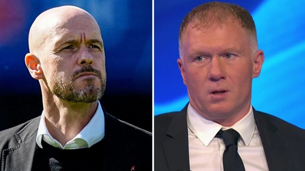 Cựu tuyển thủ Anh Scholes mong mỏi tân HLV Ten Hag sẽ giúp đội bóng cũ của anh cất cánh. Ảnh: CGI.