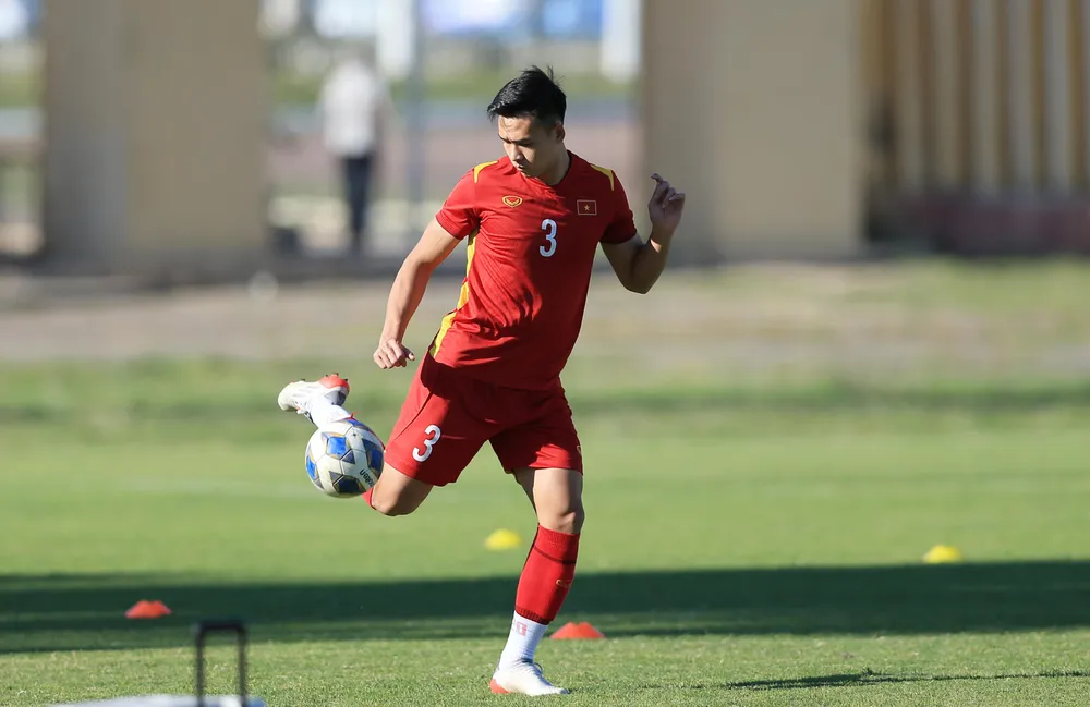 Trung vệ đội trưởng Việt Anh hy vọng anh và đồng đội có kết quả tốt trước U-23 Thái Lan. Ảnh: ANH THỎA.