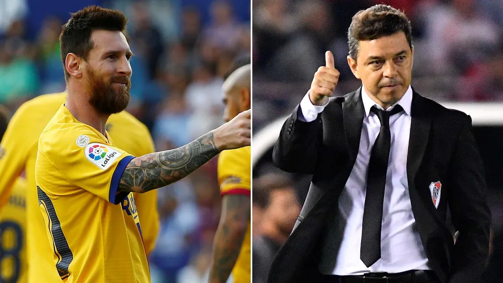Messi tiến cử HLV Marcelo Gallardo về nắm PSG nhưng thế lực ngầm Mbappe lắc đầu. Ảnh: CGI,
