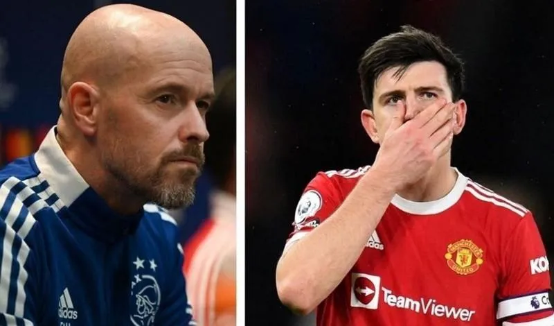 HLV Erik ten Hag chưa có quyết định cuối cùng có giao trung vệ Maguire tiếp tục mang băng thủ quân hay không. Ảnh: CGI.