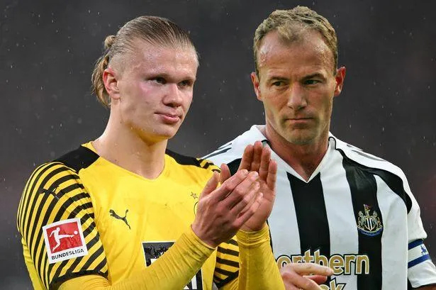 Cựu vua phá lưới giải Anh Shearer tin tưởng tiểu tướng Haaland sẽ ghi hơn 40 bàn thắng mỗi mùa cho đội bóng mới Man City. Ảnh: CGI.