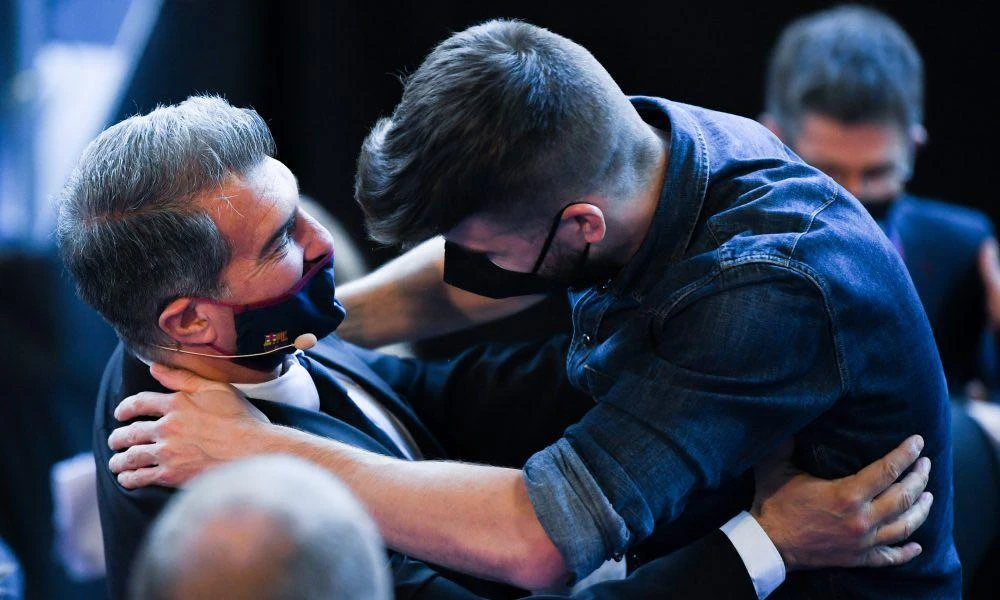 Chủ tịch Laporta cũng không thể can thiệp sâu vào nội tình của Pique. Ảnh: CGI.