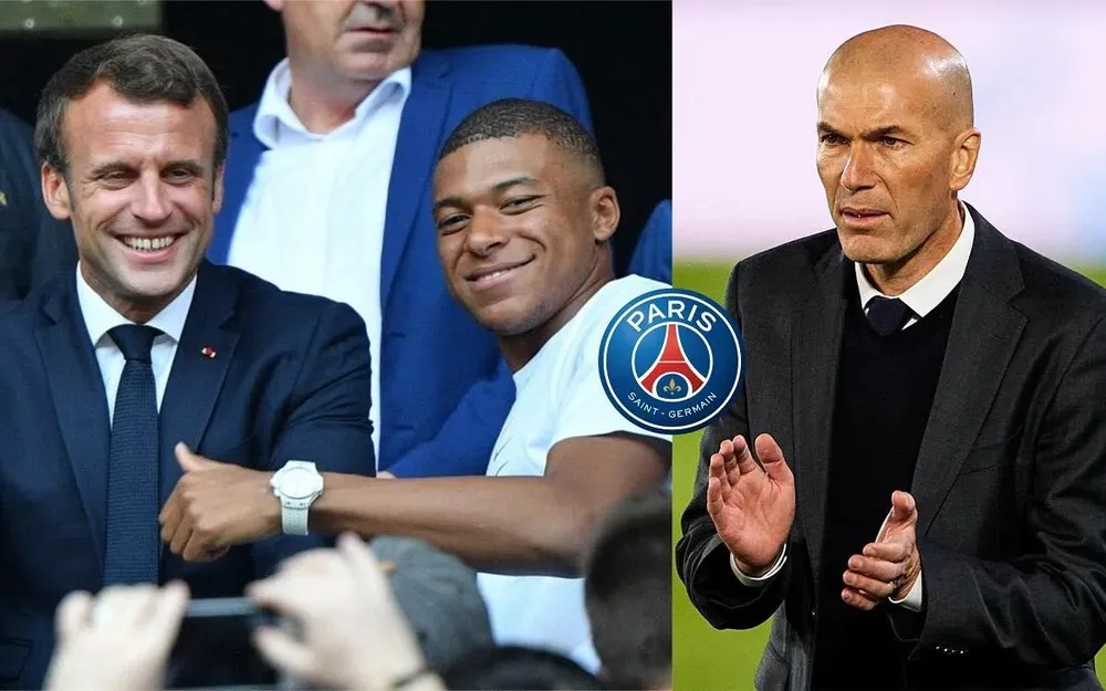 Tổng thống Pháp đã gợi ý tiền đạo trẻ Mbappe ở lại PSG và bây giờ đến lượt HLV lão luyện Zidane. Ảnh: CGI. Tổng thống Pháp đã gợi ý tiền đạo trẻ Mbappe ở lại PSG và bây giờ đến lượt HLV lão luyện Zidane. Ảnh: CGI.