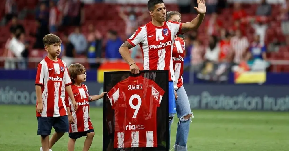 Tiền đạo Suarez trong ngày chia tay Atletico Madrid. Ảnh: CGI.