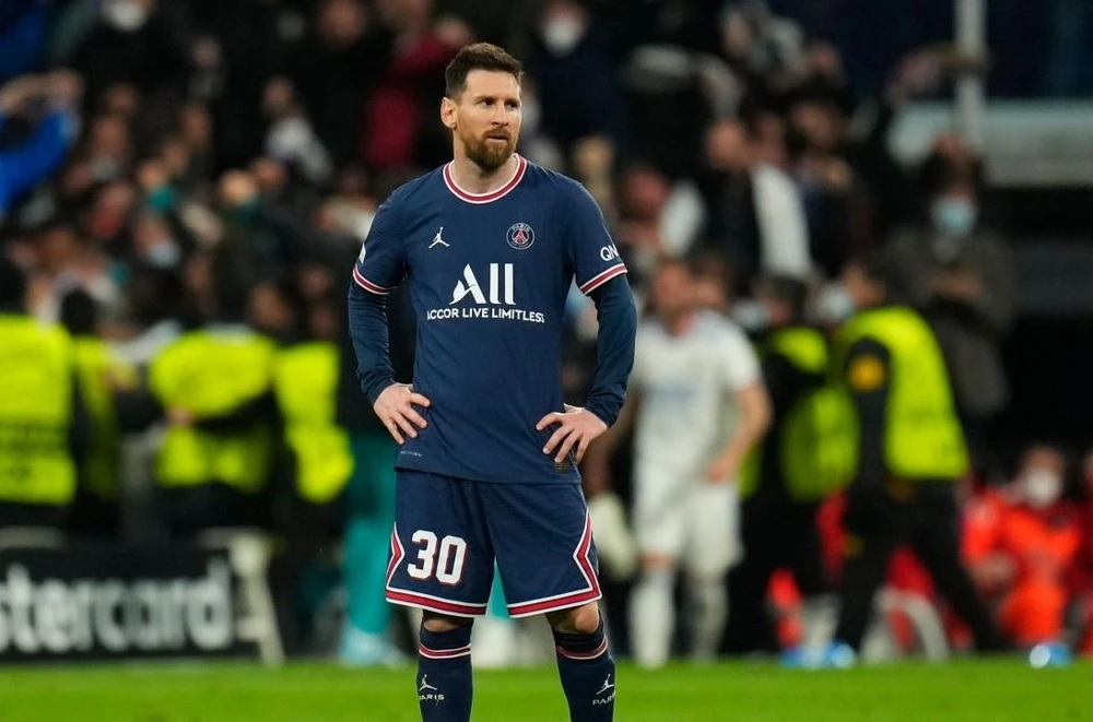 Messi có thể sẽ chơi bóng ở Mỹ nếu mùa giải này không còn cảm thấy hạnh phúc ở PSG. Ảnh: CGI.