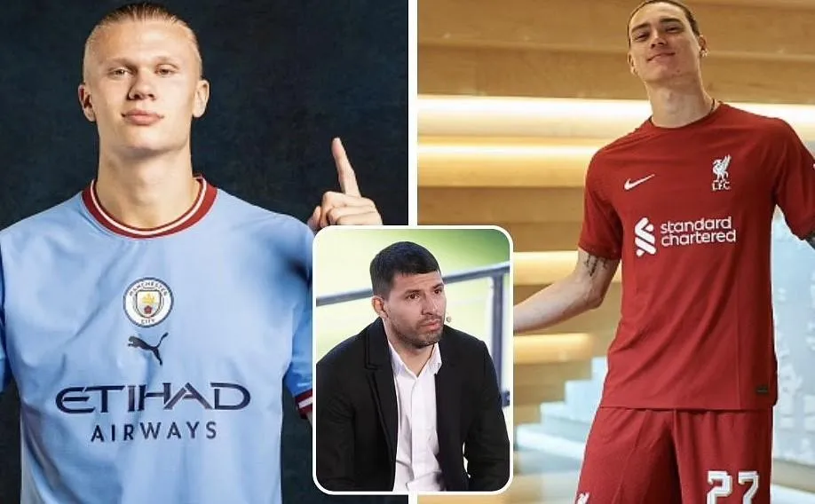 Aguero cho rằng Man City và Liverpool đều không ai chịu ai sau cuộc săn tiền đạo giỏi để gia tăng bàn thắng trong mùa giải mới. Ảnh: CGI.