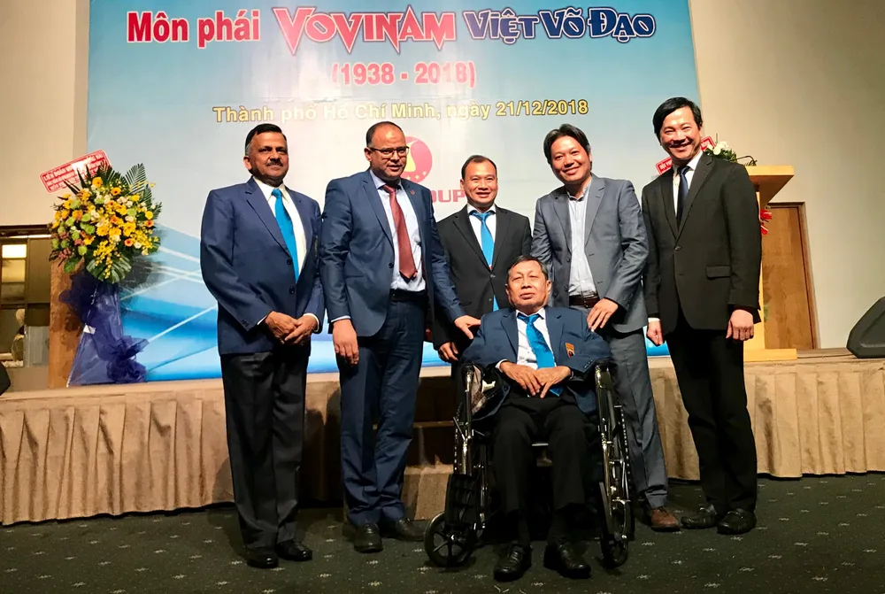 Các võ sư của môn phái Vovinam Việt Võ Đạo. Ảnh: TL.
