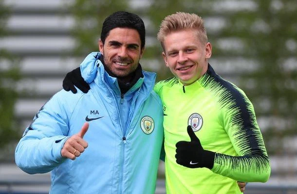 HLV Arteta có nhiều sự chọn lựa hơn cho đội hình Arsenal khi xuất hiện cầu thủ đa năng Zinchenko. Ảnh: CGI.