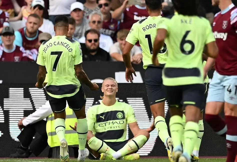 Haaland có màn khởi đầu đẹp như mơ trong màu áo Man City. Ảnh: CGI. Haaland có màn khởi đầu đẹp như mơ trong màu áo Man City. Ảnh: CGI.