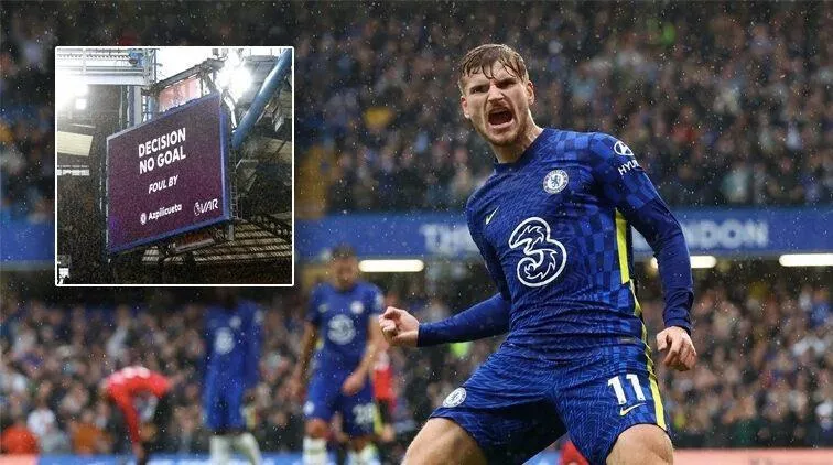 VAR nhiều lần từ chối bàn thắng khiến Werner dần đánh mất sự tự tin. Ảnh: CGI.