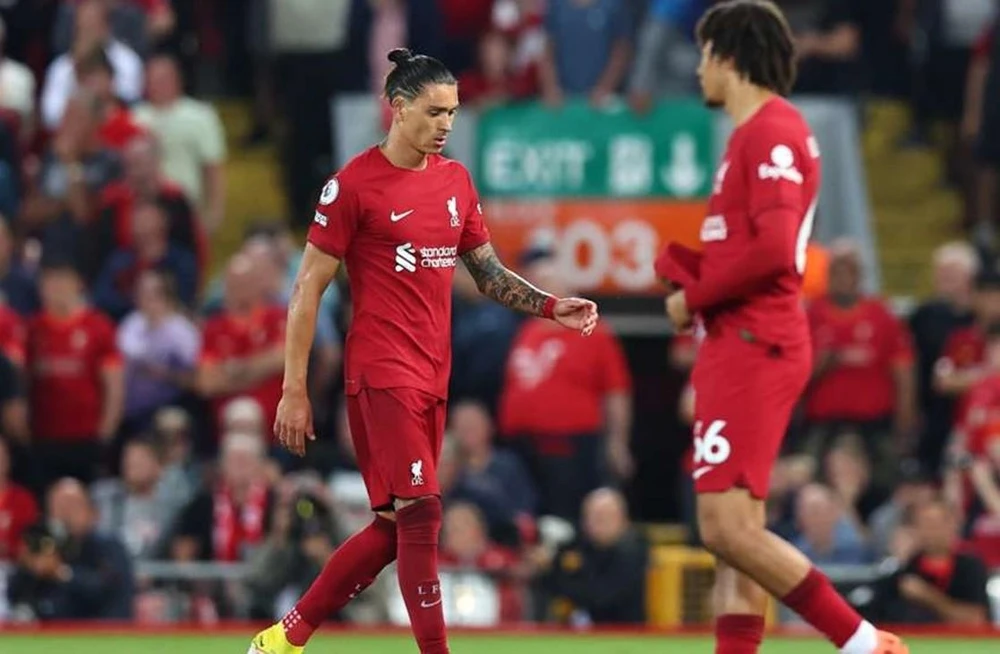 Tân binh của Liverpool sẽ không có mặt trong đội hình Liverpool ở chuyến viếng thăm Old Trafford vào cuối tuần này. Ảnh: CGI.