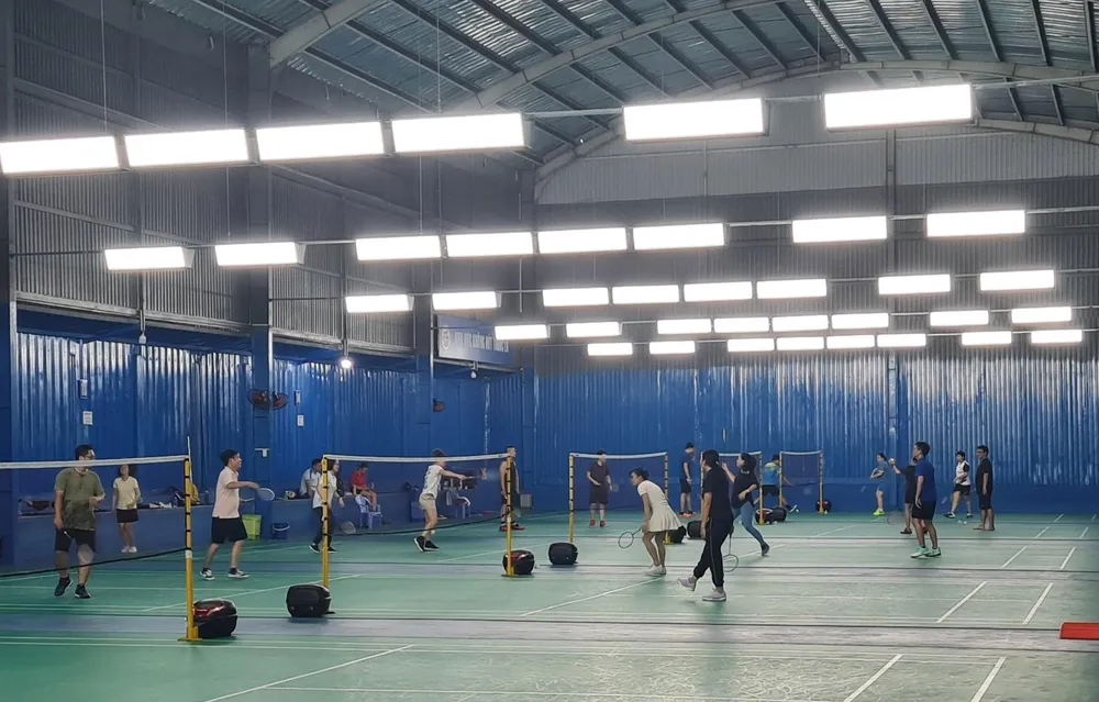 ... tích cực hưởng ứng phong trào Toàn dân rèn luyện sức khỏe theo gương Bác Hồ vĩ đại...